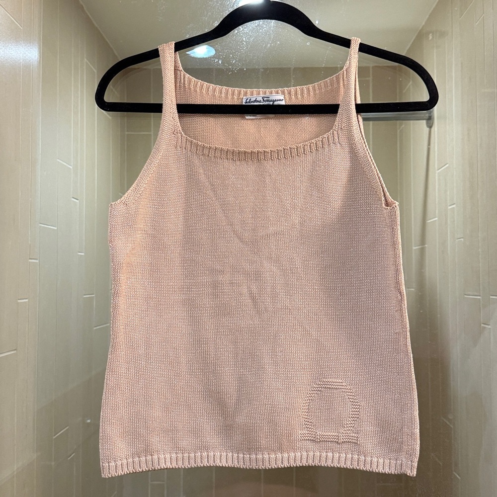 Salvatore Ferragamo Knit Sweater Tank